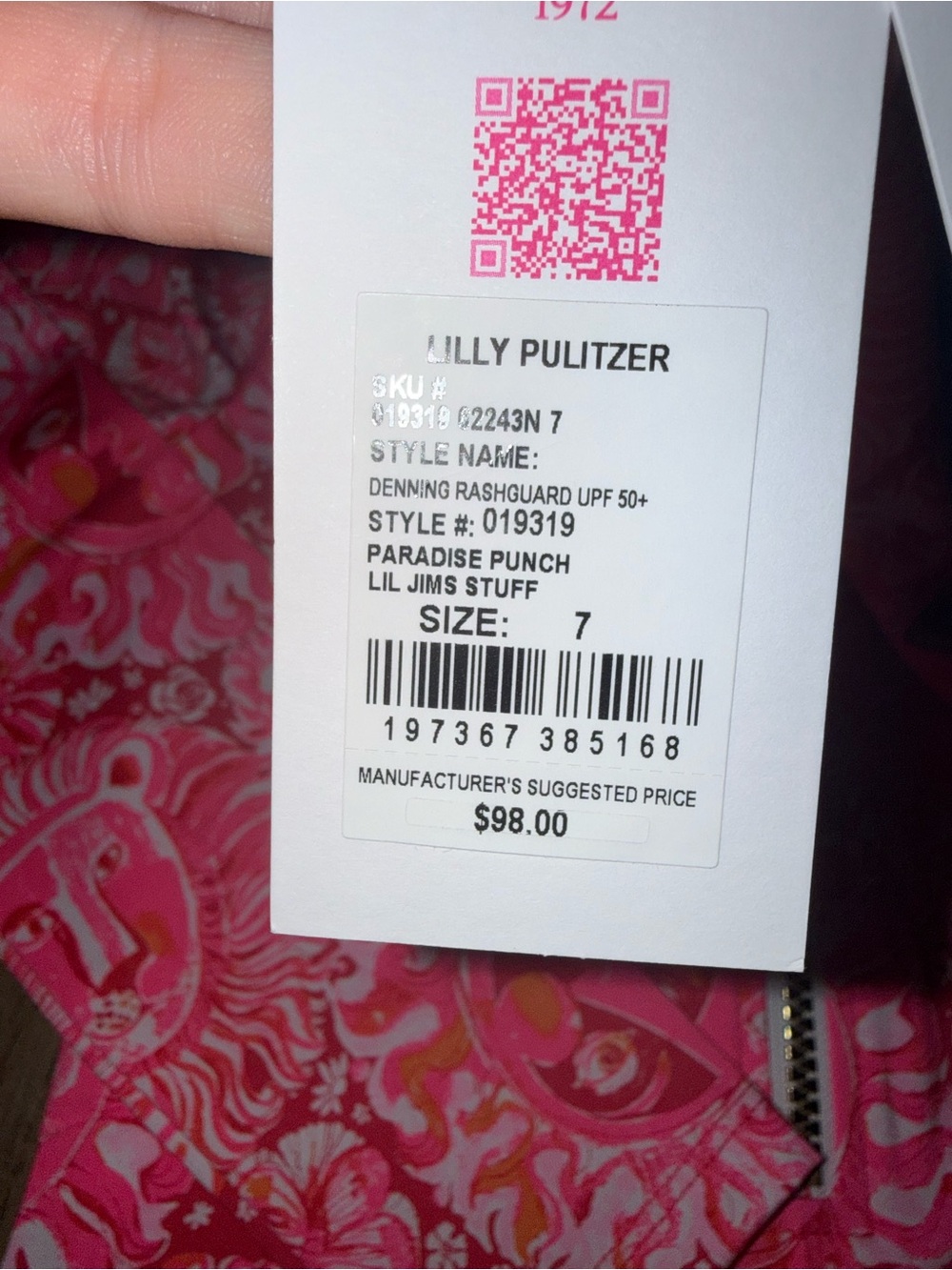 Lilly Pulitzer Rash Guard - Picture 2 of 2